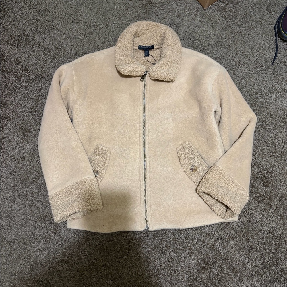 Banana Republic Tan Sherpa Jacket